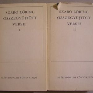 Szabó Lőrinc összegyűjtött versei I-II.
