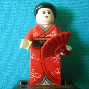 Lego japán gésa minifigura