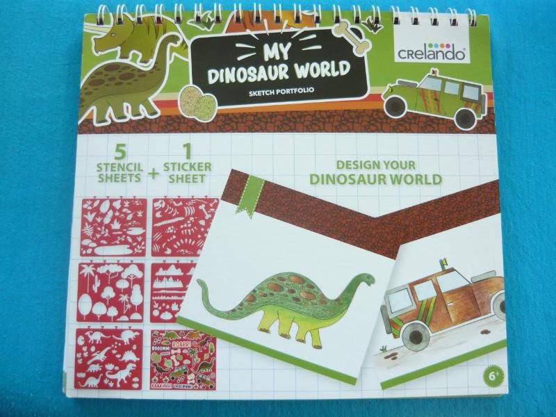 My dinosaur world 1 Dinoszaurusz sablonkönyv
